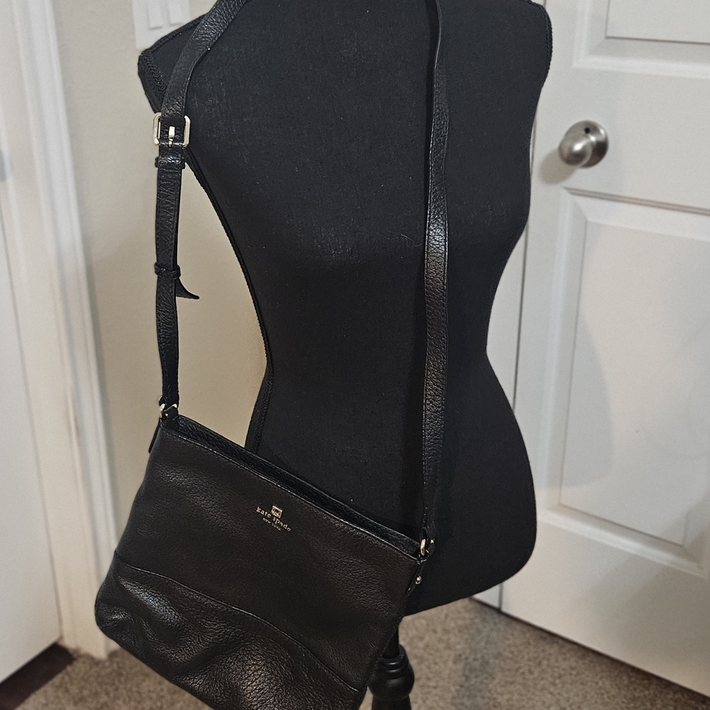Kate Spade Black Leather Crossbody Bag